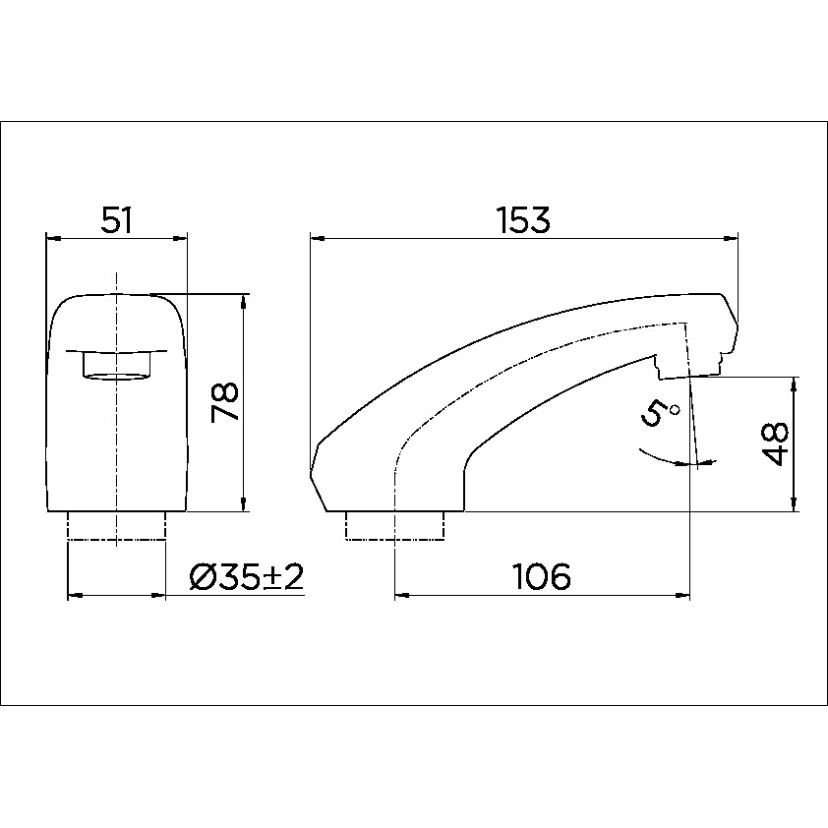 Bica baixa de mesa para lavatório DocolMatic cromado 98010106