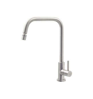 Torneira de Bancada Angolare em Aço Inox com sistema anti-gotejamento Tramontina 94520020