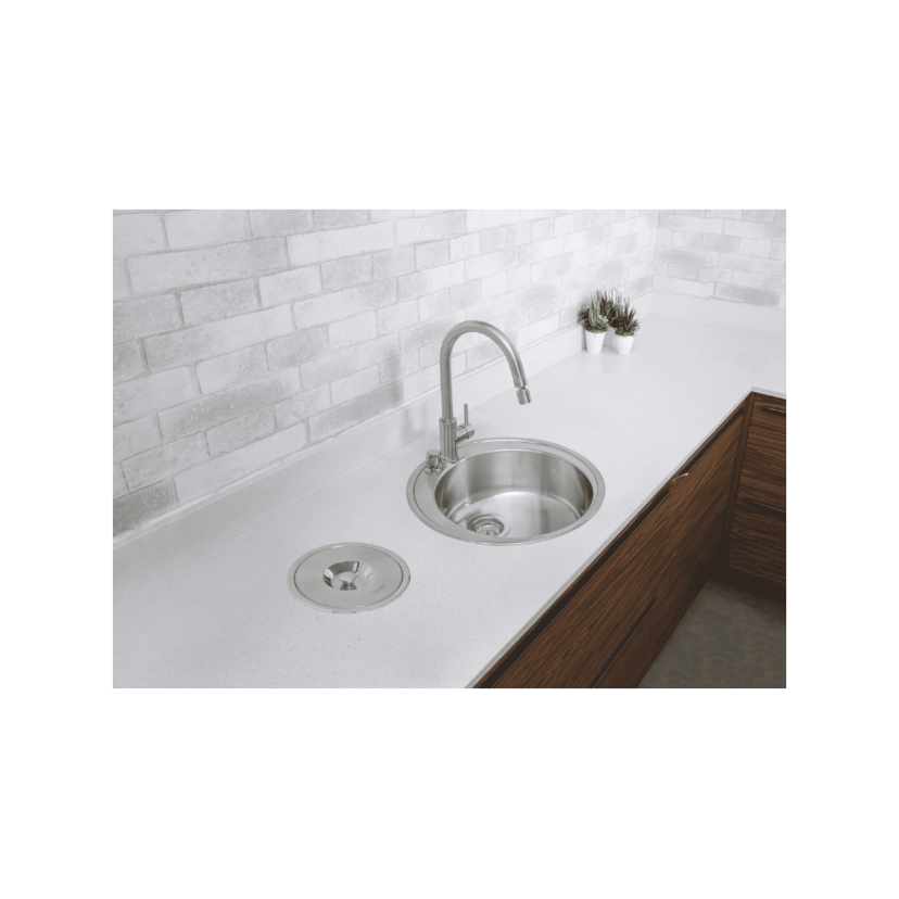 Monocomando Arko em Aço Inox com acabamento Acetinado e Bica Articulada Tramontina 94520021