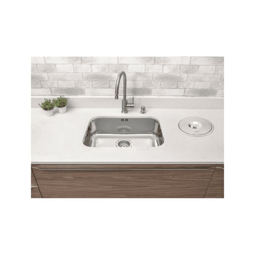 Monocomando Arko em Aço Inox com acabamento Acetinado e Bica Articulada Tramontina 94520021