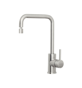 Monocomando Angolare em Aço Inox com acabamento Acetinado e Bica Articulada Tramontina 94520022