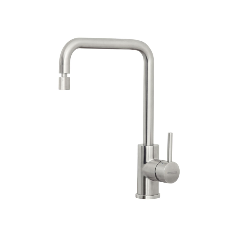 Monocomando Angolare em Aço Inox com acabamento Acetinado e Bica Articulada Tramontina 94520022