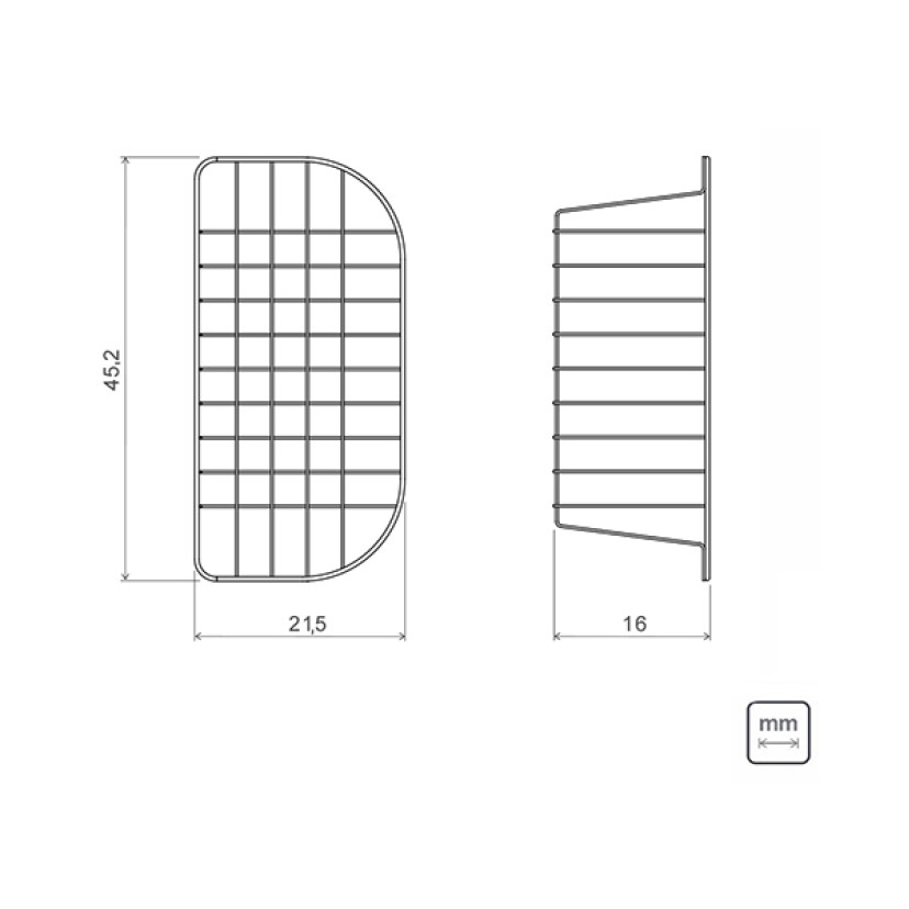 Cesta Aramada Inox P/ Cuba Maxi Morgana 94528/033