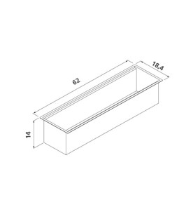 Calha Umida 60 cm Tramontina Aço Inox 94534/001