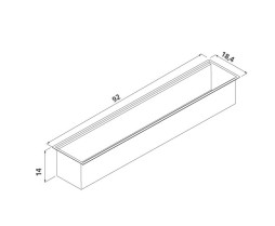 Calha Umida 90 cm Tramontina Aço Inox 94534/002