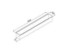 Calha Umida 105 cm Tramontina Aço Inox 94534/003