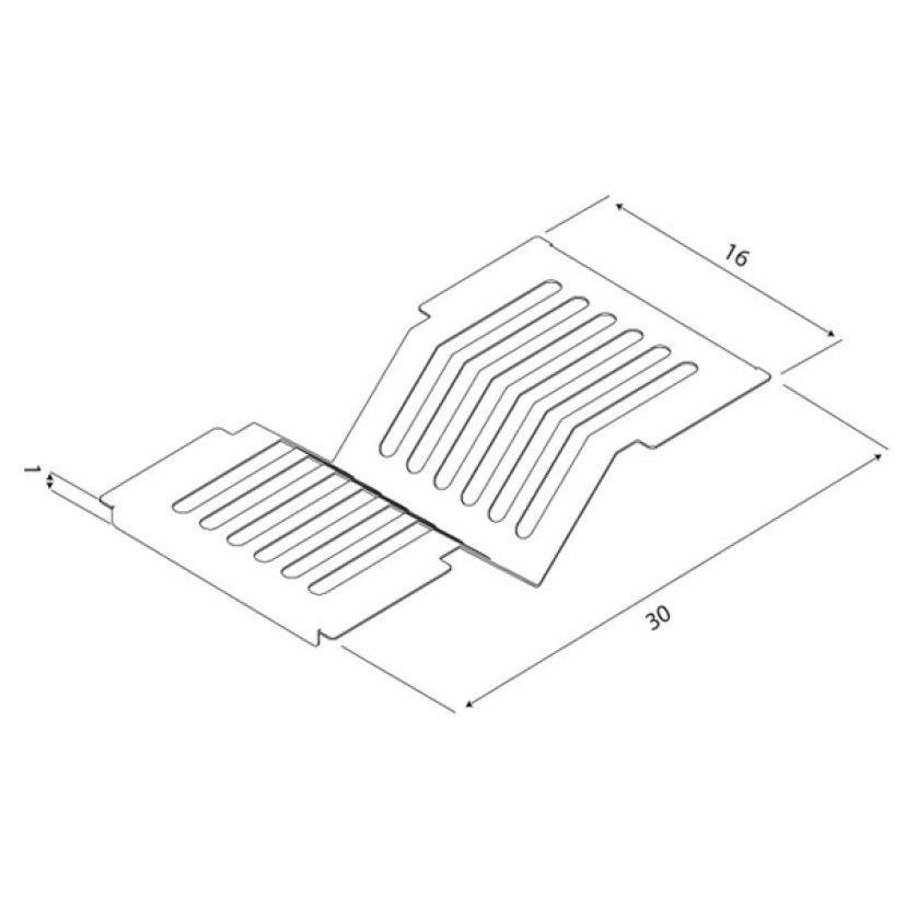 Escorredor P/Pratos Tramontina Aço Inox 30x16 cm P/ Calha Umida 94534/025