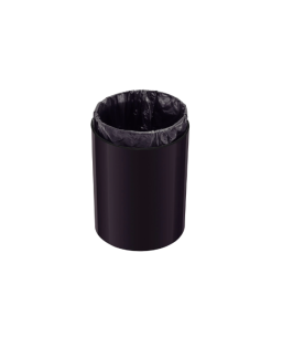 Lixeira Tramontina Util em Aco Inox Acetinado com revestimento especial a base de verniz Black Matte 5 L 94540084