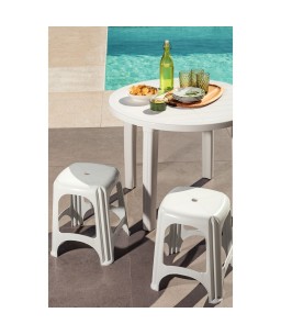 Banqueta Tramontina Niterói ECO em Polipropileno Branco