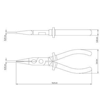 Alicate Bico Meia Cana 6" Isolado 1000V 41008106 Tramontina Alicate Bico Meia Cana 6" Isolado 1000V 41008106 Tramontina