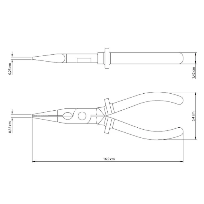 Alicate Bico Meia Cana 6" Isolado 1000V 41008106 Tramontina