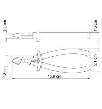 Alicate Corte Diagonal 6" 41006106 Tramontina Alicate Corte Diagonal 6" 41006106 Tramontina