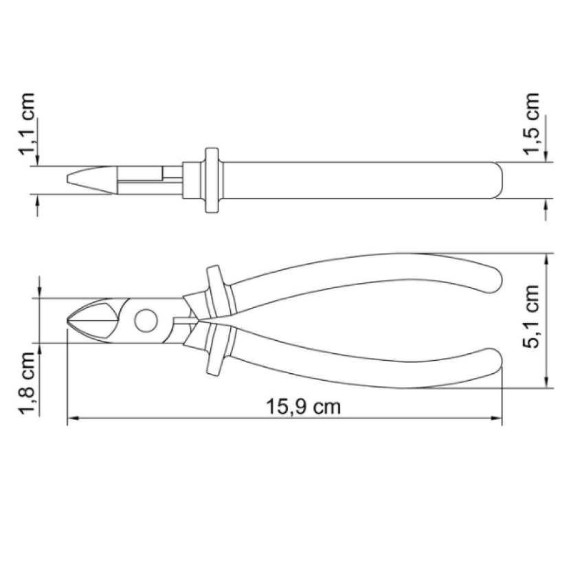 Alicate Corte Diagonal 6" 41006106 Tramontina