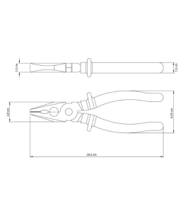 Alicate Universal 8" Pro Isolado1000V 44000108 Tramontina