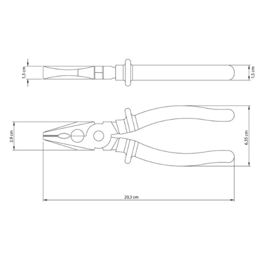 Alicate Universal 8" Isolado1000V 41001108 Tramontina