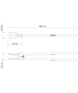 Cavadeira Articulada com Cabos de Madeira 110cm 77559524 Tramontina