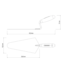 Colher de Pedreiro 10" 77350105 Tramontina