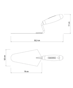 Colher de Pedreiro 7" 77350075 Tramontina