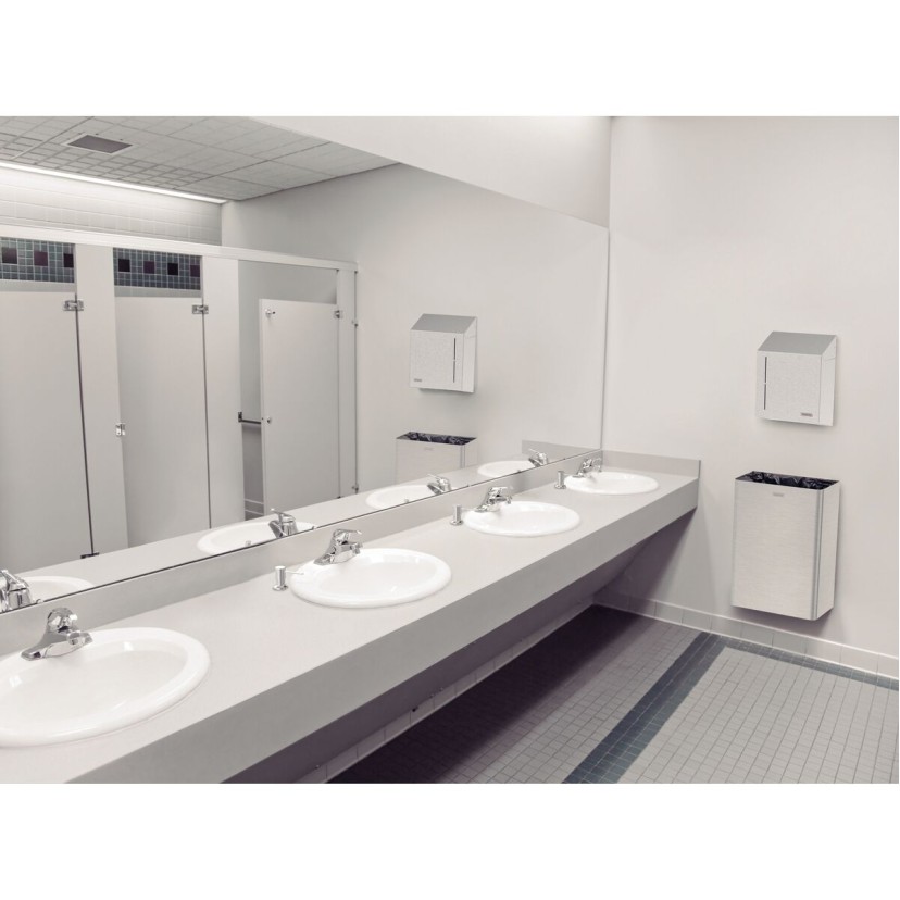 Dispenser para Papel Toalha Aço Inox com Acabamento Acetinado