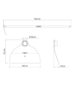 Enxada Larga 2.5 em Aço com Cabo de Madeira 145cm 77214754 Tramontina