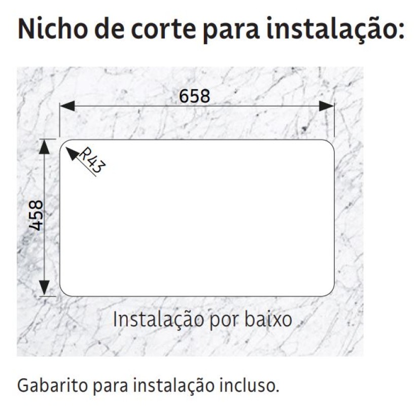Cuba Tramontina Morgana 60 FX Undermount em Aço Inox com Monocomando, Dosador de Sabão e Válvula