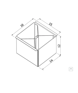 Escorredor Porta Talheres Tramontina Aço Inox 15x16 cm P/ Calha Umida 94534/024