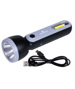 Lanterna 2 LEDS  Recarregável 180 Lumens 3,7V