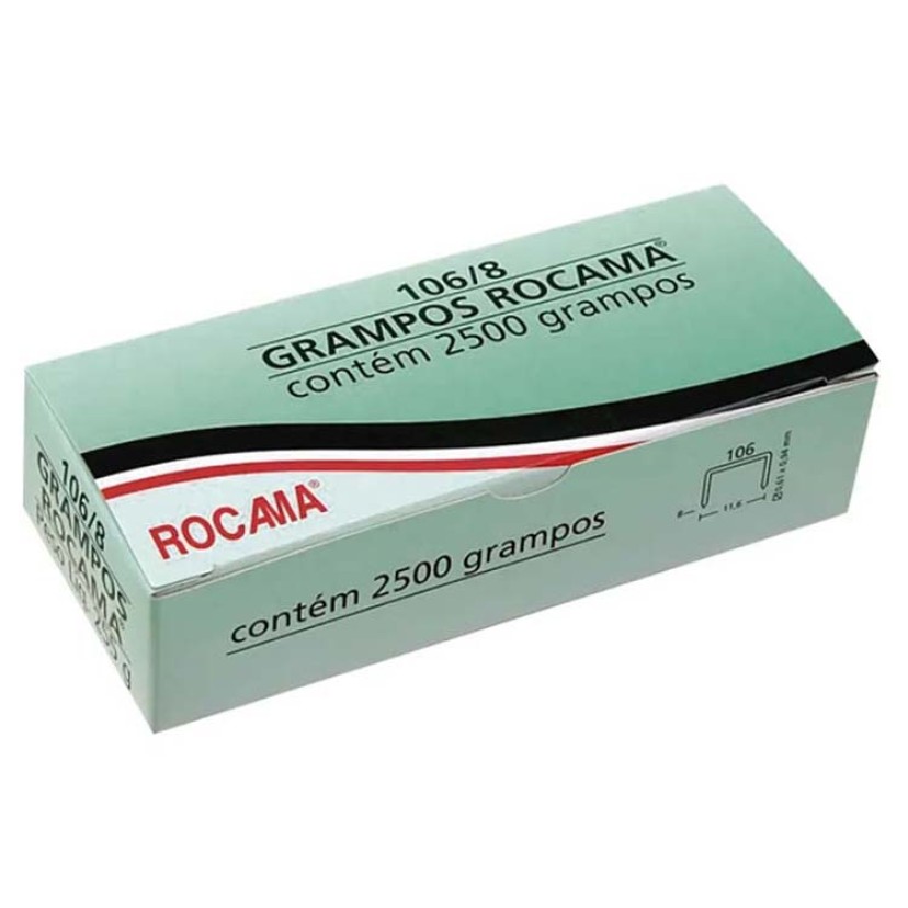 Grampo Rocama 106/8 Cx C/2.500 Pçs