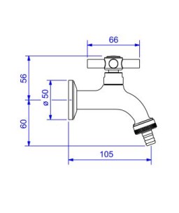 Torneira Jardim Tanque Para Mangueira Izy Deca 1153.C37