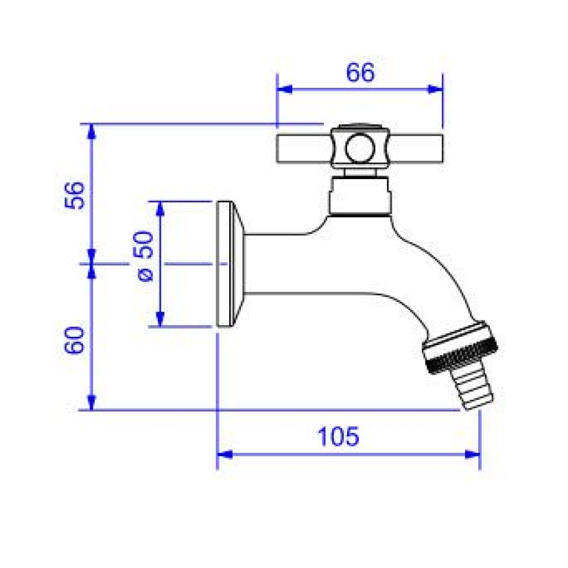 Torneira Jardim Tanque Para Mangueira Izy Deca 1153.C37
