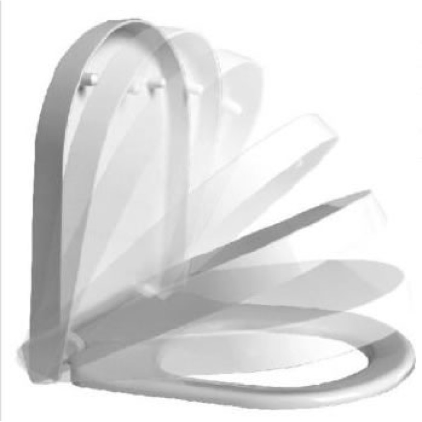 Assento Termofixo Slow Close e Easy Clean Vogue Plus Deca AP.516.17