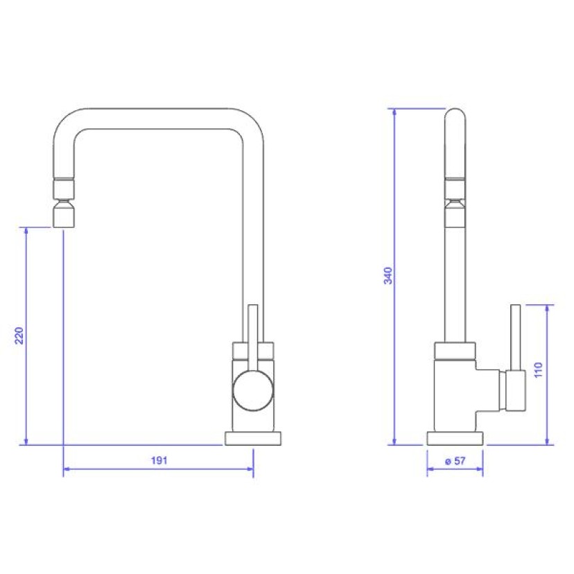 Misturador Monocomando Cozinha Spin Deca 2270.C72