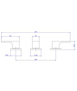 Misturador Bide Unic Deca 1895.C90