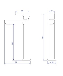 Misturador Monocomando Lavatório Bica Alta Unic Deca 2885.C90