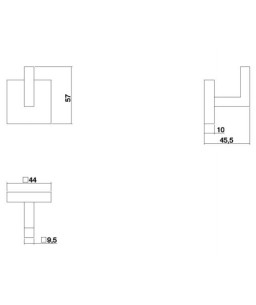 Cabide da linha Clean Deca 2060.C.CLN