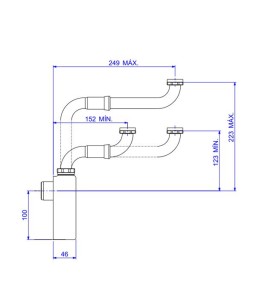 Sifão Articulado Para Lavatório 1x1.1/2 Deca 1682.C.100.112