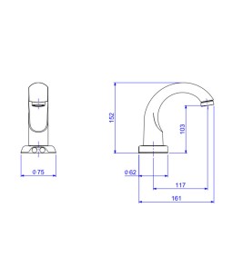 Torneira Acionamento Com Sensor Decalux Bivolt Deca 1180.C