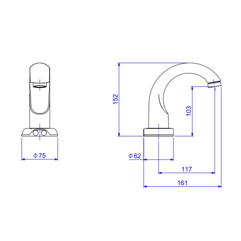 Torneira Acionamento Com Sensor Decalux Bivolt Deca 1180.C