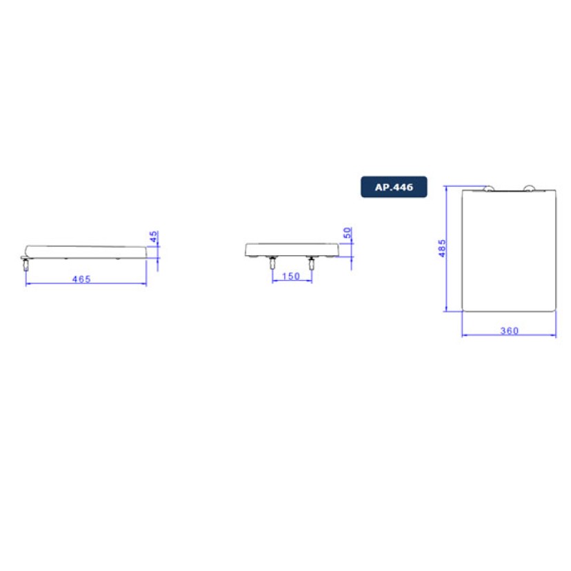 Assento termofixo C/Slow Close/Easy Clean Quadratta Deca AP.446.17