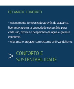 Torneira Lavatorio Mesa Fechamento Automatico Conforto Deca 1173.C.CONF