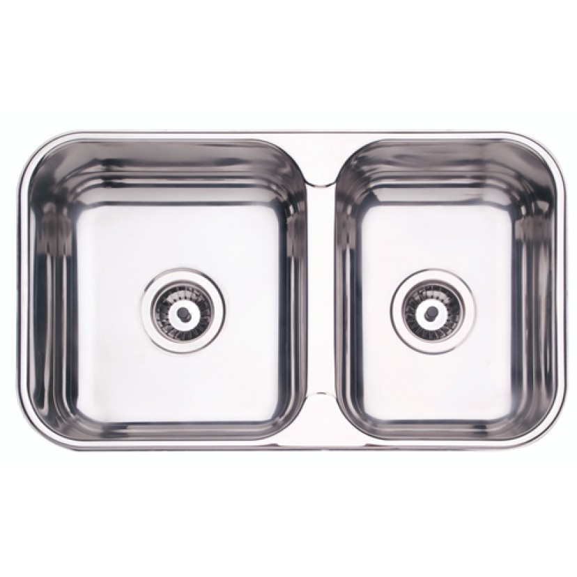 Cuba Dupla Tramontina 69x40 Inox Alto Brilho 94062/402