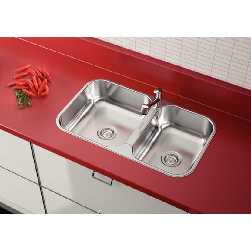 Cuba Dupla Tramontina 69x40 Inox Alto Brilho 94062/402