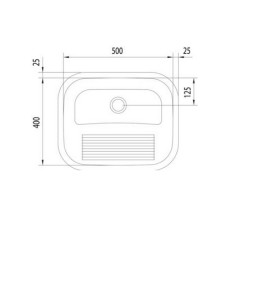 Tanque Tramontina de Encaixe/Embutir Prime Polido 94400/407