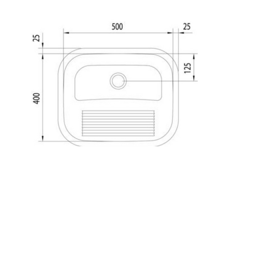 Tanque Tramontina de Encaixe/Embutir Prime Polido 94400/407