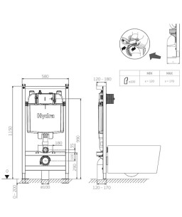 Caixa de Descarga Embutida Mecanica DryWall Bacia Suspensa Deca 2502.CX.MC.AF