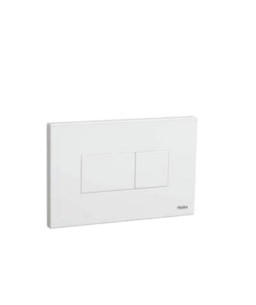 Acabamento para caixa de descarga embutida Pneumatica Quadra Duo branco 4900.E.HQD.DUO.BR