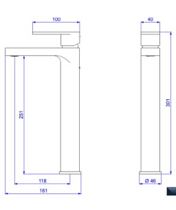 Misturador Monocomando Bica Alta Deca lavatorio Drop 2885.C91