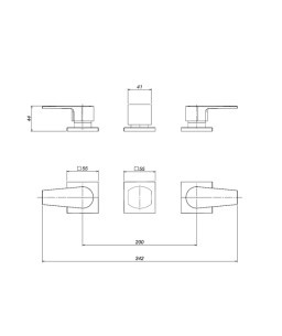 Misturador Bide Level 1895.C26