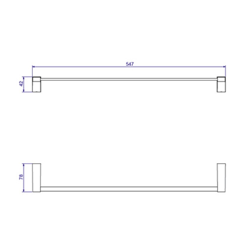 Porta toalha Barra 50 cm LIV Deca 2040.C22.050