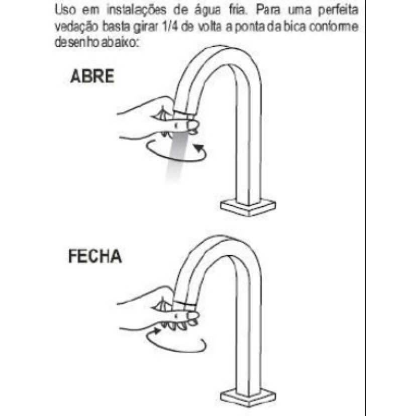 Torneira Tube bica baixa Deca 1197.C.TUB